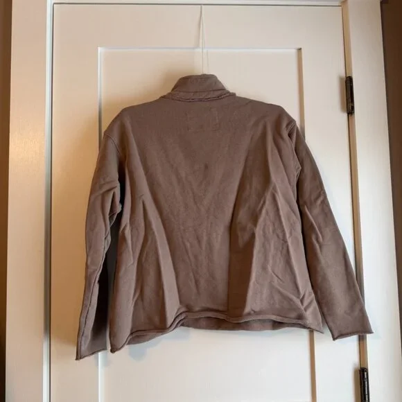 Frank & Eileen  Patrick Popover Henley Fleece In Toasted Sz S - Picture 3 of 6